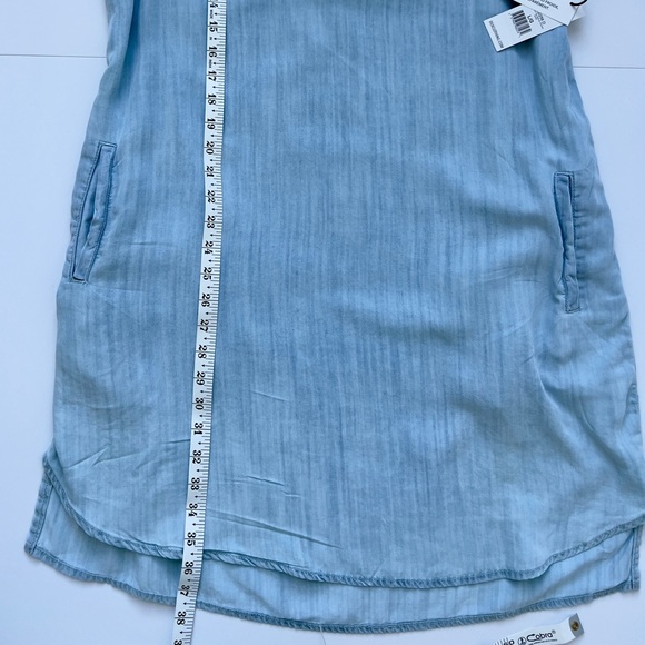 Light Blue Sleeveless Denim Dress - Picture 5 of 5